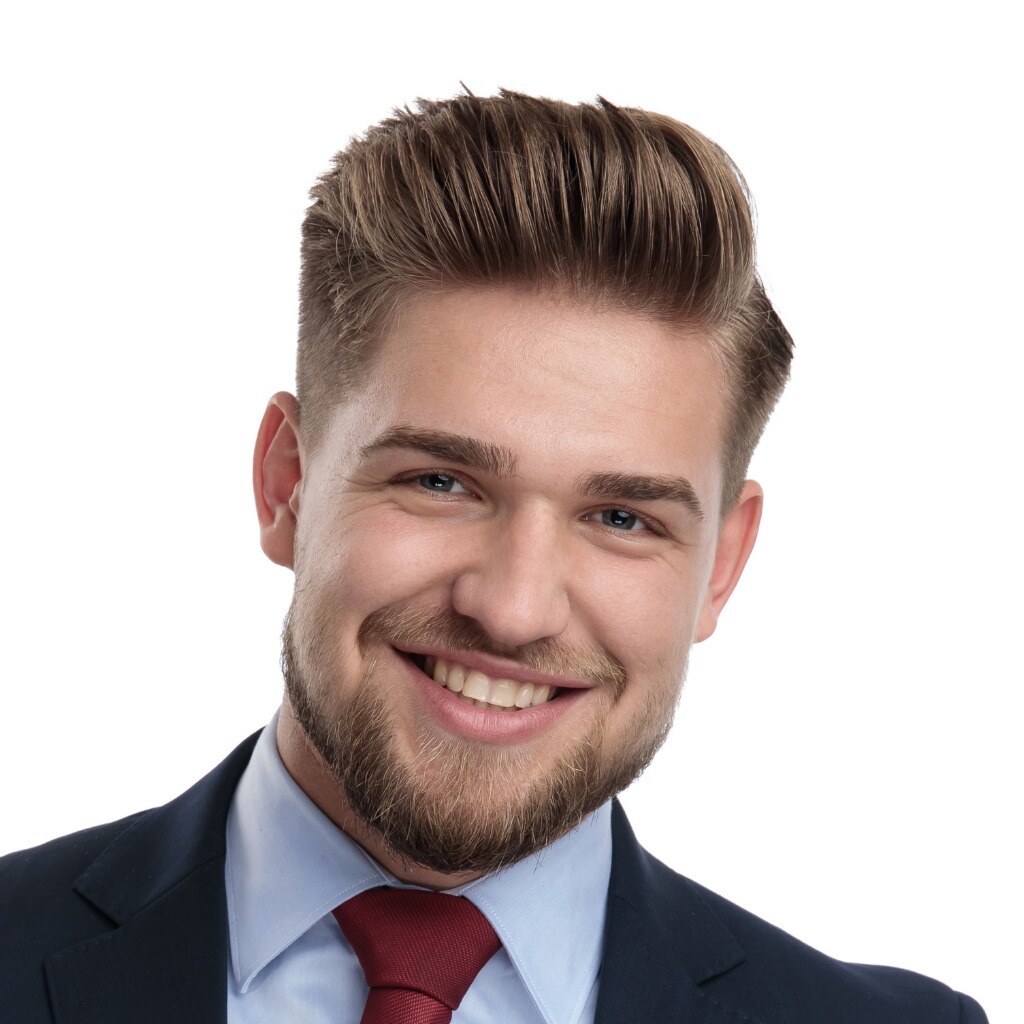 attractive businessman smiling